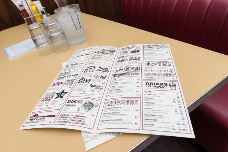 Tivoli præsentere sæsonen 2016 på den nye restaurant i Tivoli - Prices Diner. Menu kort